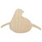 Cute Emperor Penguin Laying or Sliding on Belly Unfinished Wood Shape Piece Cutout for DIY Craft Projects